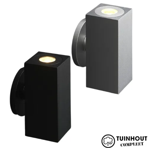 Wandlamp LED vierkant Lamego 2 x 1,5 watt up & down