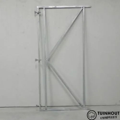 Verstelbaar poortframe horizontale planken