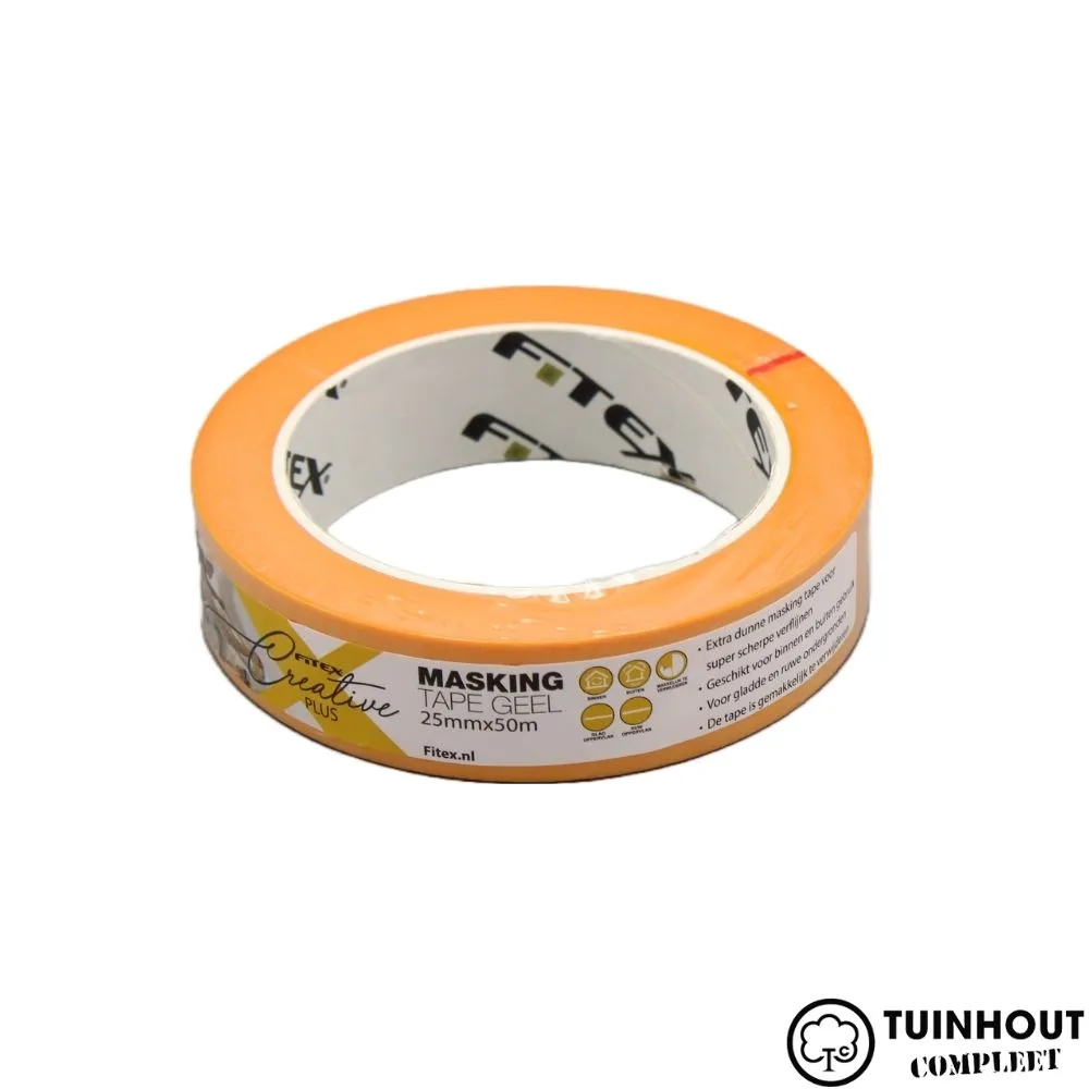 Fitex Masking tape geel 50m