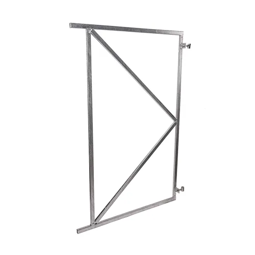 Verstelbaar poortframe verzinkt 155cm hoog