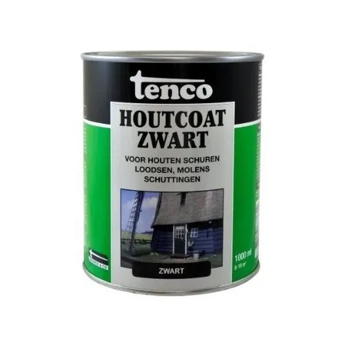 Tenco Houtcoat Zwart Mat