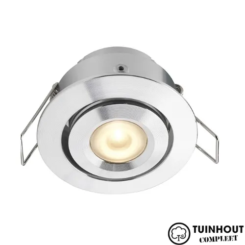 Inbouwspotjes LED kantelbaar Toledo aluminium set van 6, 8, 10 of 12 stuks