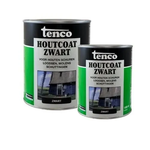 Tenco Houtcoat Zwart Mat